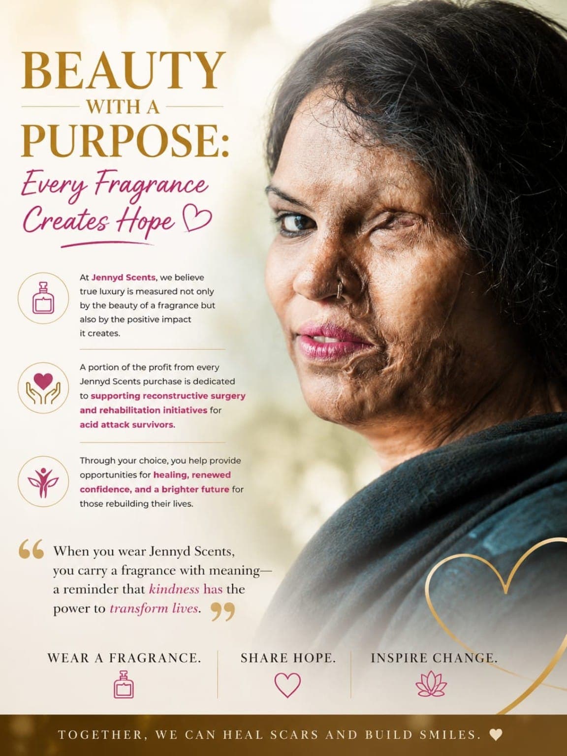 Beauty with a Purpose — Acid Attack & Burn Survivors